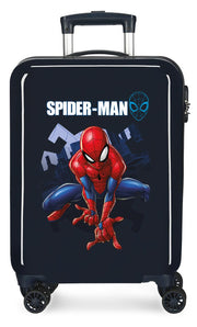 Trolley Bagaglio a Mano Rigido Disney Spiderman Nero